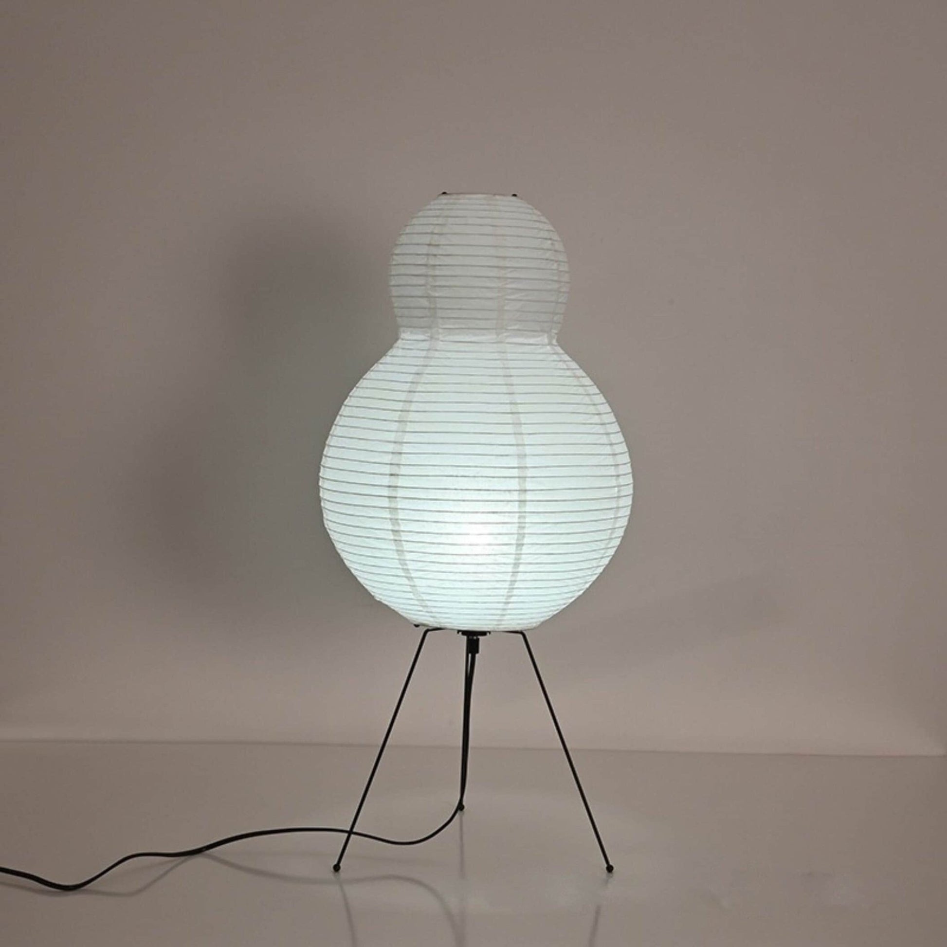 Pear Shape Floor Paper Lamp | Mid Century Floor Lamp, Asian, Japanese, Scandinavian, Danish, Modern, Wabi Sabi, Bedside Light - -