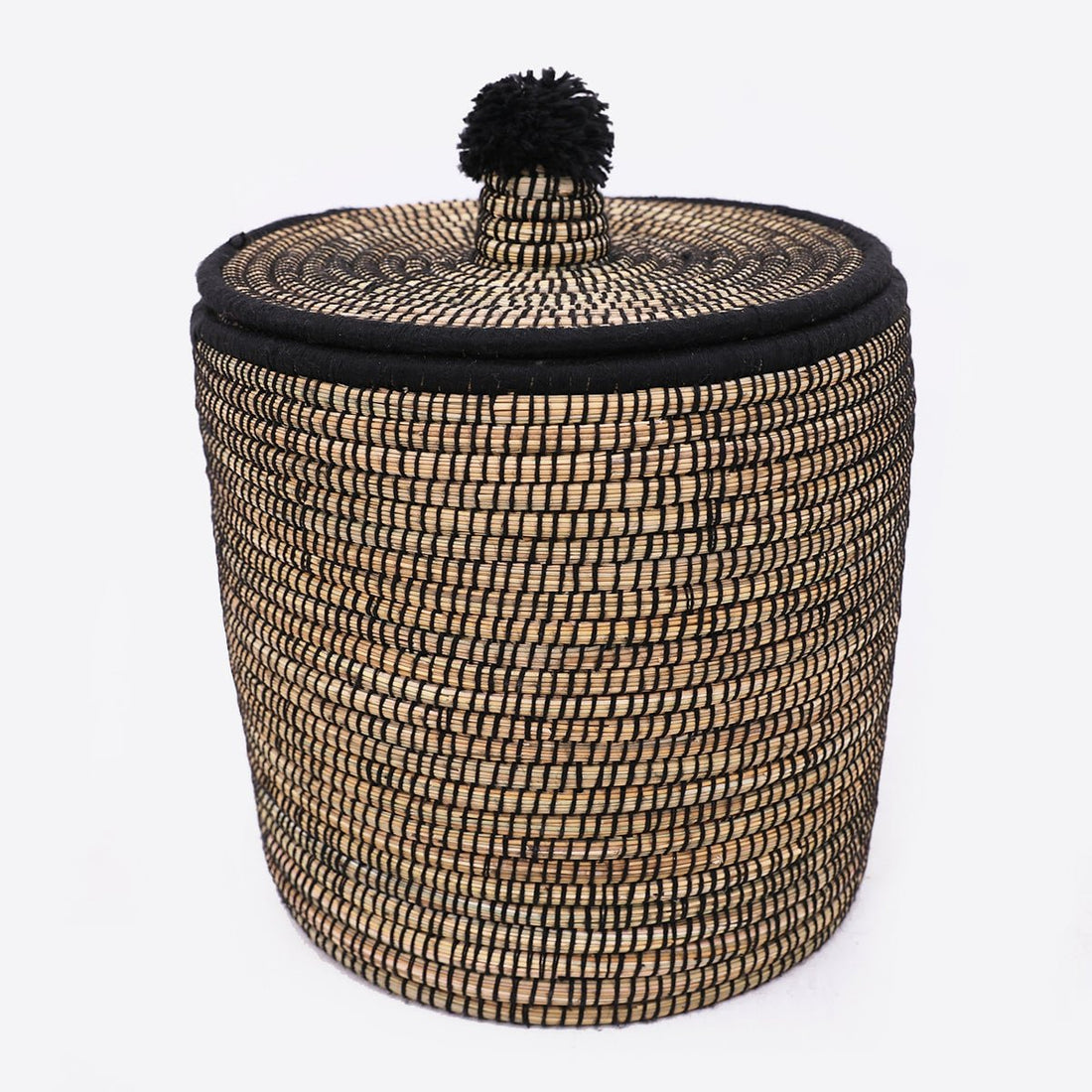 Raffia Wool Woven - Storage, Basket, Morocco, Boho - -