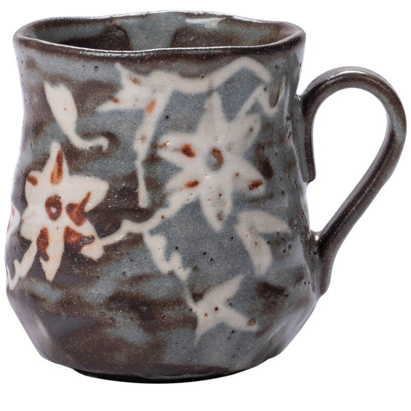 Shino-Yaki Spring, Summer, Autumn & Winter Mugs 8.8oz, Japan Imported | Pottery Handmade, Rustic, Retro, Ceramic Mugs, Tea Cups - -