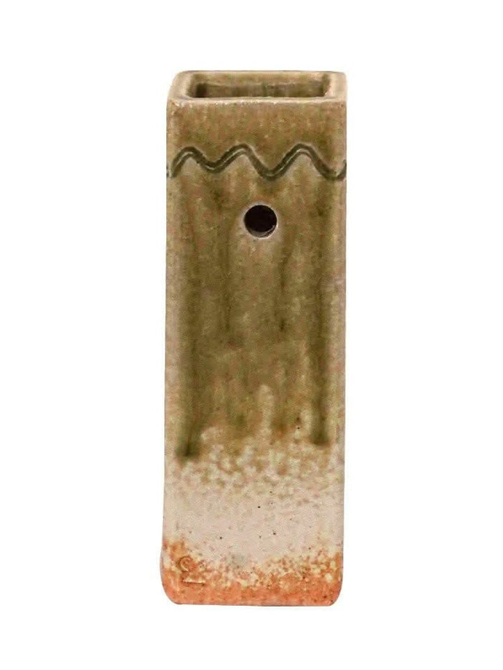 Slab Pottery Flower Vase Japan Imported Shigaraki Ceramic - -