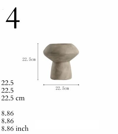 Small Ceramic Vase in gray, black, brown hues. Home decor.