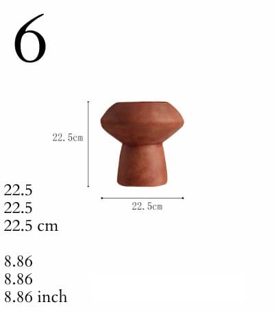 Small Ceramic Vase in brown, a modern home decor accent.