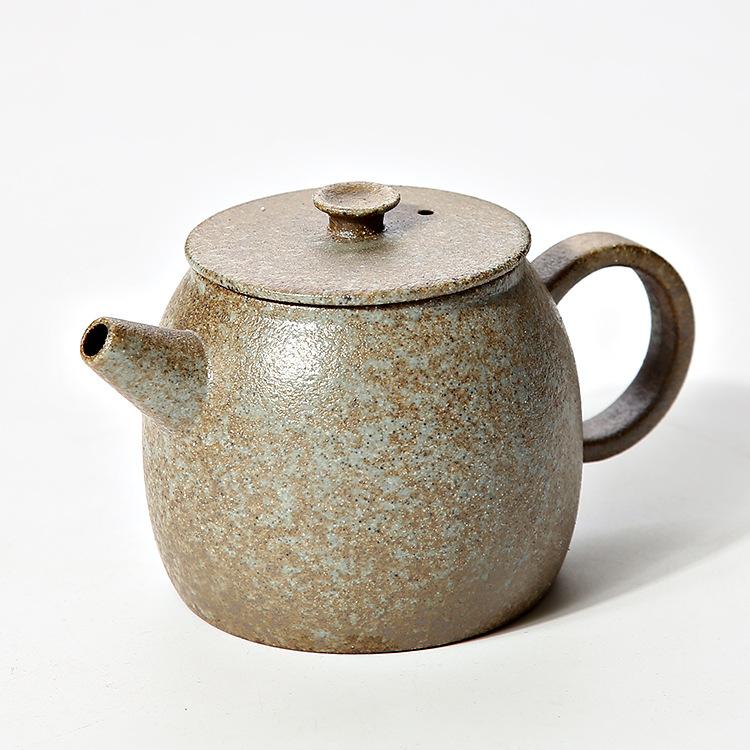 Stoneware teapot black pottery ceramic single pot - Kitchen -