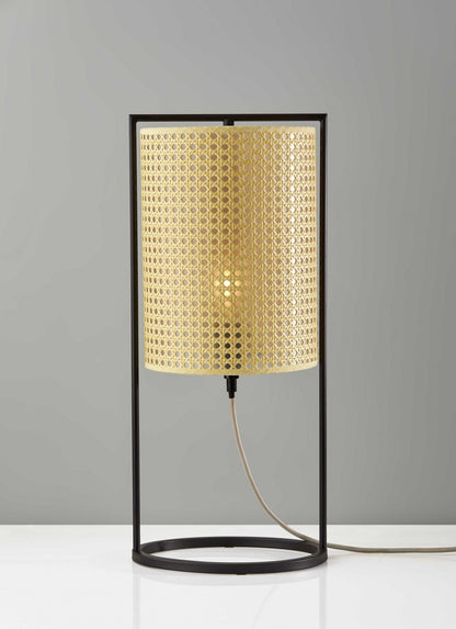 Tall Cane Shade Table Lamp | Lantern, Mid Century Table Lamp, Japanese, Scandinavian, Desk Lamp, Bedside Light - TABLE LAMP -