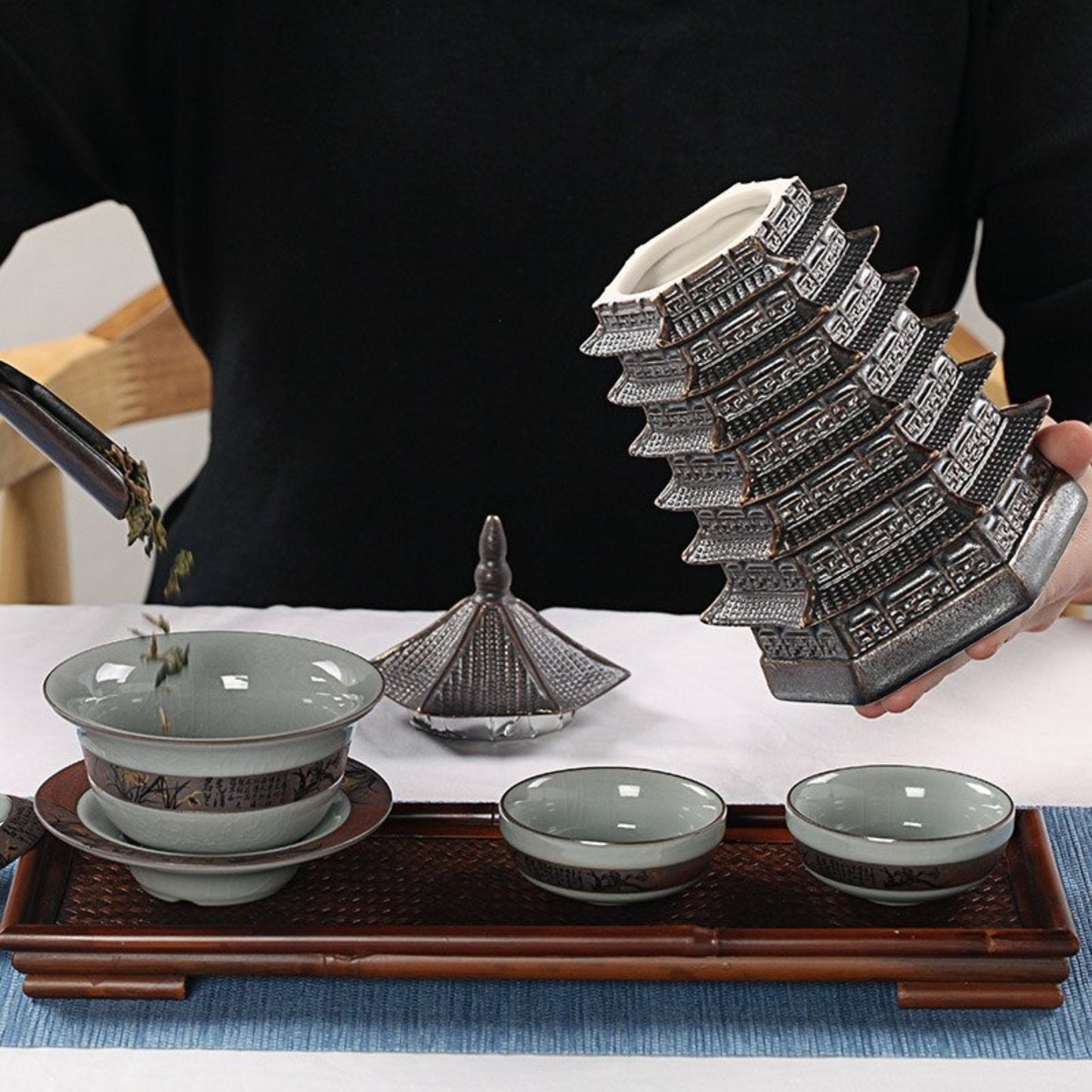 Vintage Kitchen Canister | Japanese Tea Jar, Black Tea Can, Tea, Coffee, Sugar, Flour, Spices, Herbs, Candy Jar - -