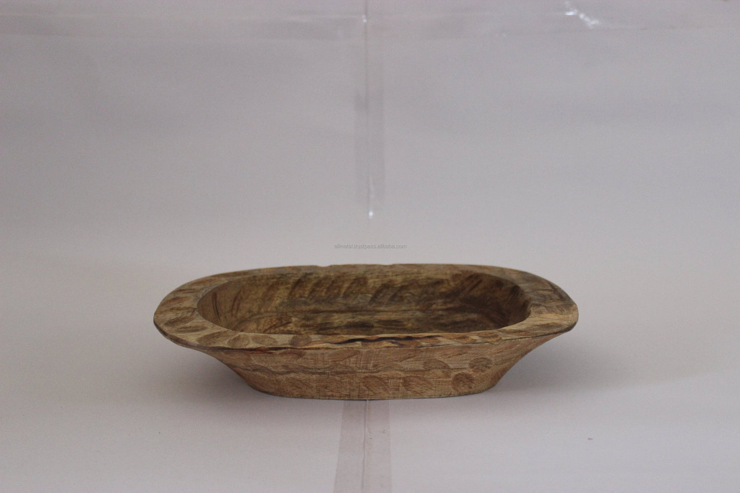 Wood Handicraft for Office and Hotels | Wood Dough Decorative Bowl - -