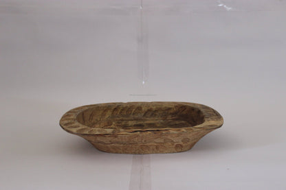 Wood Handicraft for Office and Hotels | Wood Dough Decorative Bowl - -